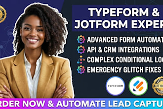 typeform jotform advanced automation form integration and glitch fix expert