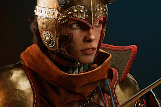 ue4,5 3d game character 4k,8k rigged ue5 character uv mapping 3d realistic model
