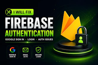 fix firebase authentication, google sign in and auth issues