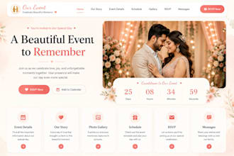 create a personalized interactive event website