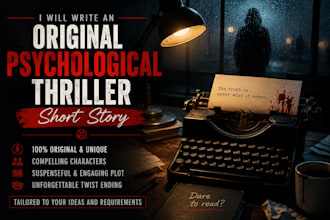 write an original psychological thriller short story