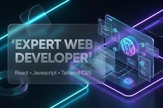 build responsive react and tailwind CSS website