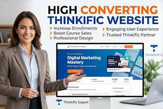 design high converting thinkific website thinkific website thinkific website