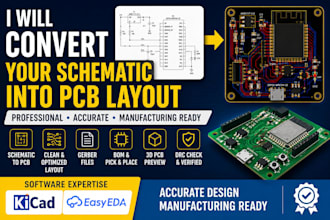 convert your schematic into pcb layout