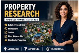 do property research and find investment properties for you