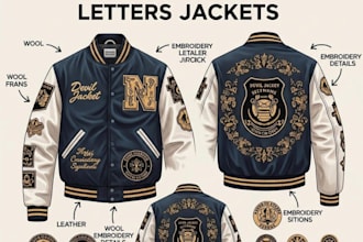 design custom jacket graphics for your clothing brand, streetwear and merch