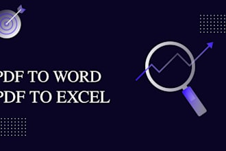 do accurate PDF to excel and PDF to word professionally