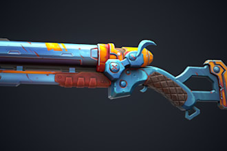 create 3d hard surface pbr game assets