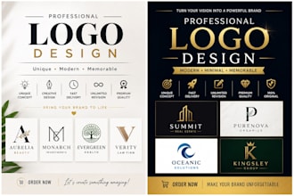 design a modern minimalist logo and brand identity