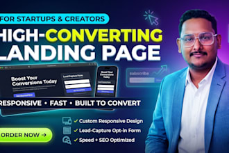 design a high converting responsive landing page that gets results