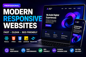 build a modern responsive website
