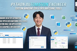 develop a python data matching and gui automation