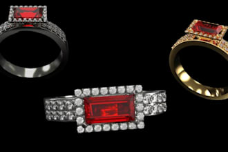 create a hidden halo engagement ring cad model and stl file