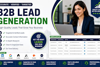 do b2b lead generation and web research