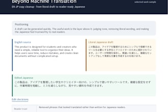 polish english to japanese copy beyond machine translation