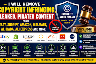 send notice remove copyright infringing, leaked, pirated content, counter reply