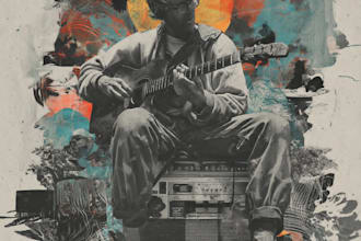 design creative music album cover art or music song artwork