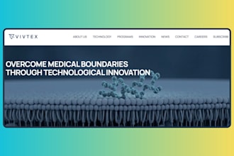 design modern biotech website biotech ui ux website design biotech landing page