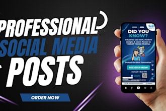 create attractive instagram posts, food posters and social media ads