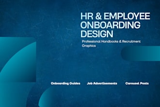 design professional corporate HR handbooks
