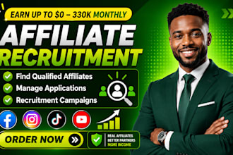 recruit targeted high converting affiliates to grow your affiliate program