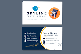 do a professional business card and modern brand identity