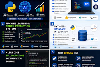 do python automation, data analysis and ai mini projects