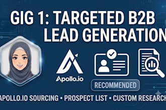 do targeted b2b lead generation using apollo and web research