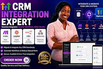 setup make zapier n8n webhook integration CRM automation workflow