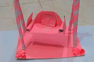 create custom handmade paper swing  for home decoration
