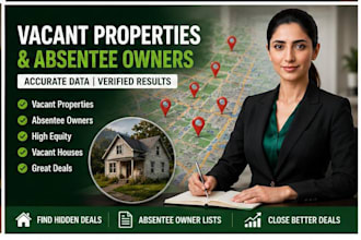 find vacant properties and absentee owner lists