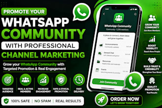 promote your whatsapp community with professional channel marketing