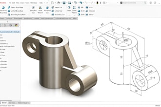rapid prototype cad mechanical prototype custom replacement part in solidworks