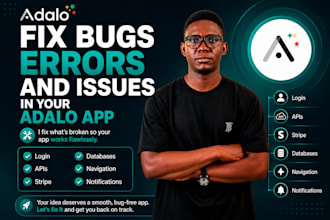 fix bugs, errors, and issues in your adalo app