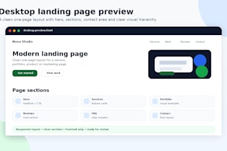 build a responsive HTML CSS javascript landing page