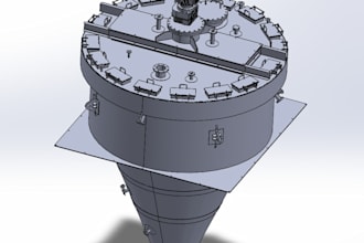 design industrial thickener and process equipment 3d models