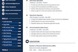 write ats resume and cover letter