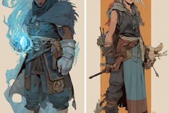 dnd character art and dnd character art