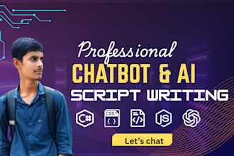 build ai chatbots, ai script writing, ai graphic design