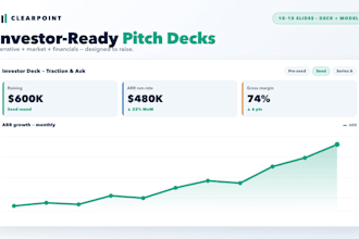design an investor pitch deck and business case