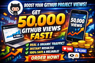 get you 50,000 github project views fast