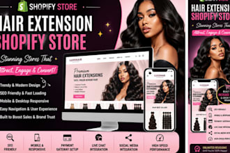 hair extension shopify store hair extension store hair website beauty website