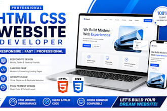 copy clone website and develop HTML CSS responsive website