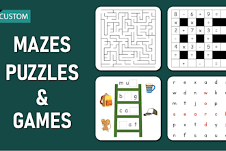 create puzzles and mazes for amazon kdp