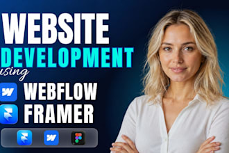 design and develop your saas or startup website in webflow or framer