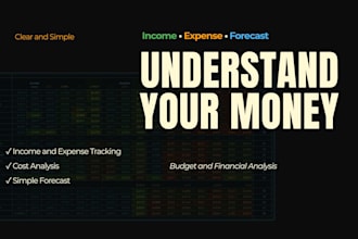 create a budget, financial overview and simple financial analysis in excel
