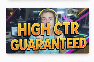 design a professional and clickable youtube thumbnail