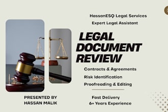review and proofread your legal documents and contracts