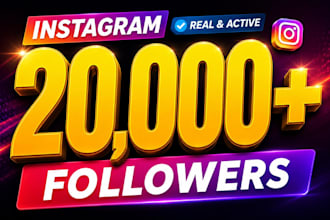 grow 20k instagram followers instant