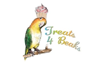 create birdie logo for treats 4 beaks an organic food birds